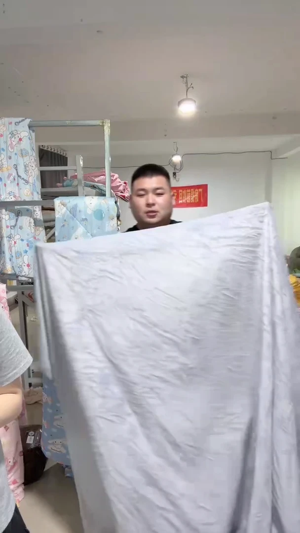 灰色 绒床单      两条