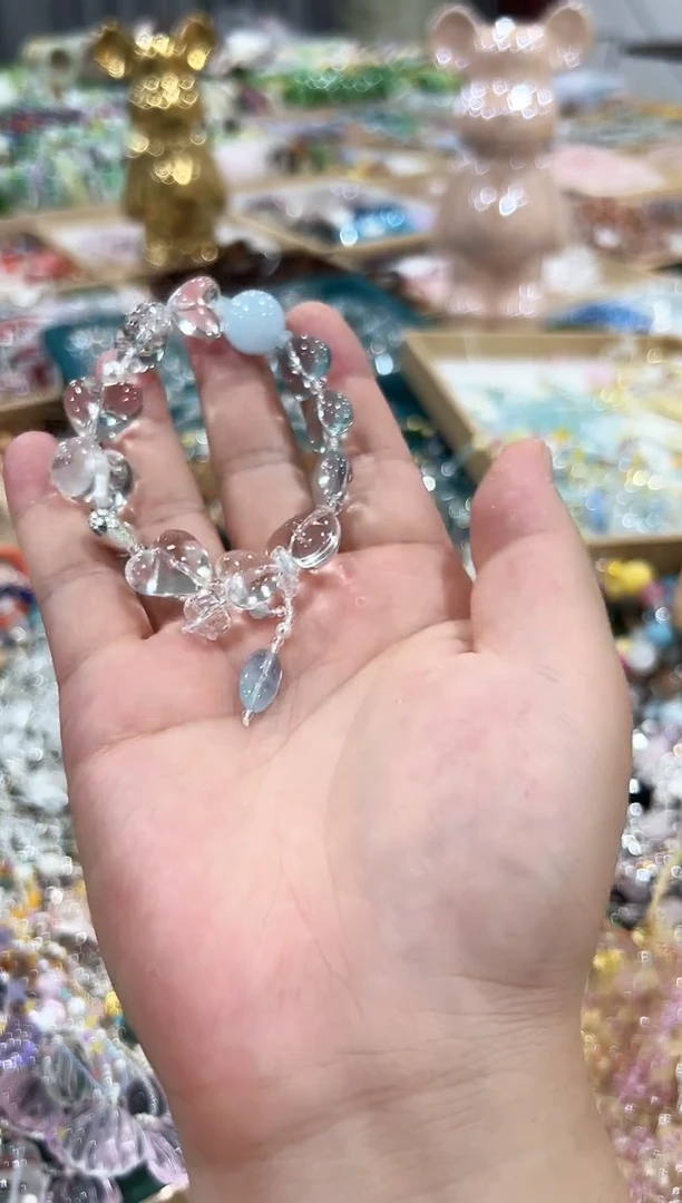 水晶手链未镶嵌蓝拓