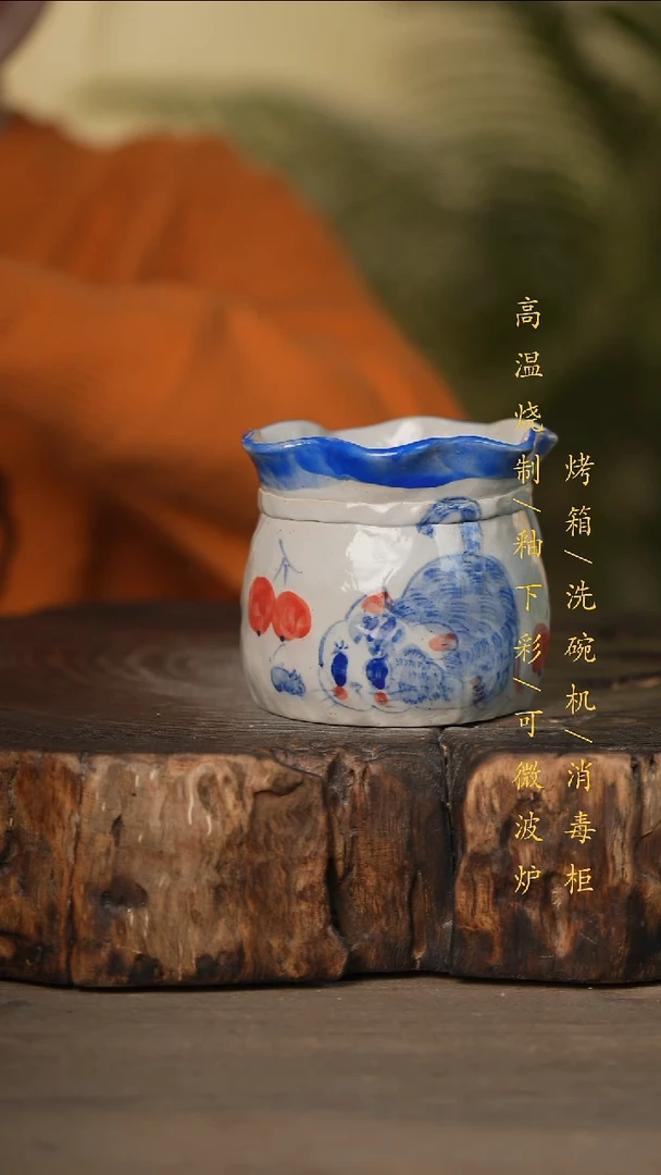 瓷片景德镇高温釉下彩可微波烤箱洗碗机