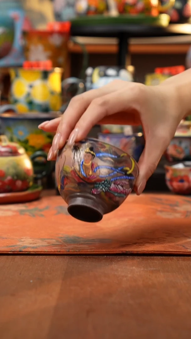 瓷片景德镇手工手绘448