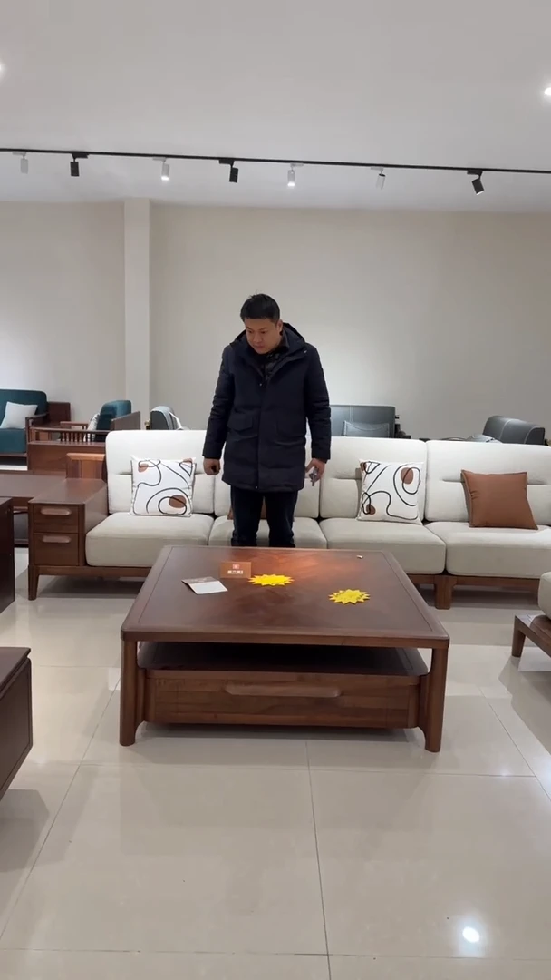 北美黑胡桃（拍下联系客服确认发货时间）1.2*1.2方茶几