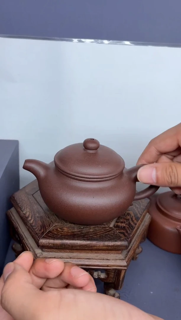 茶壶紫砂台西紫泥 仿古