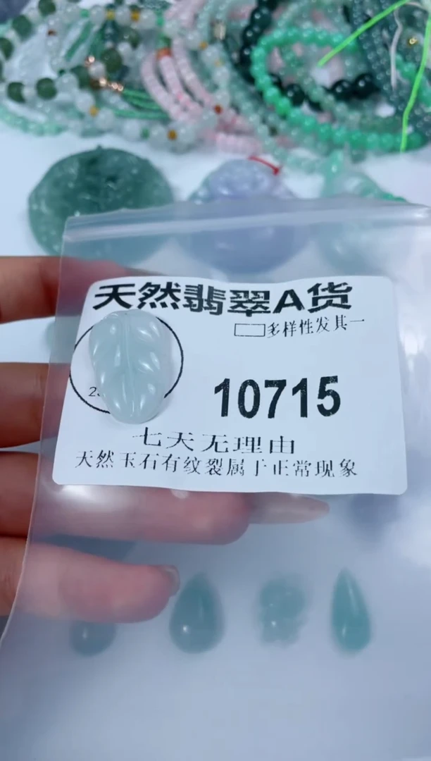 翡翠未镶嵌颈饰10715