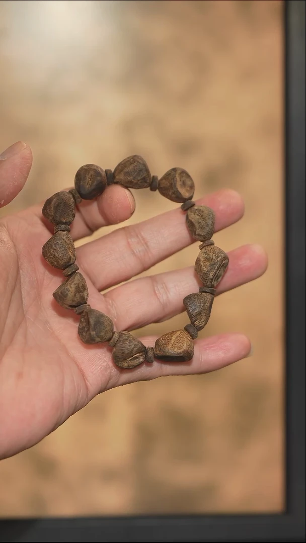 手串沉香用****0海南绿奇楠沉水长丁单圈16克