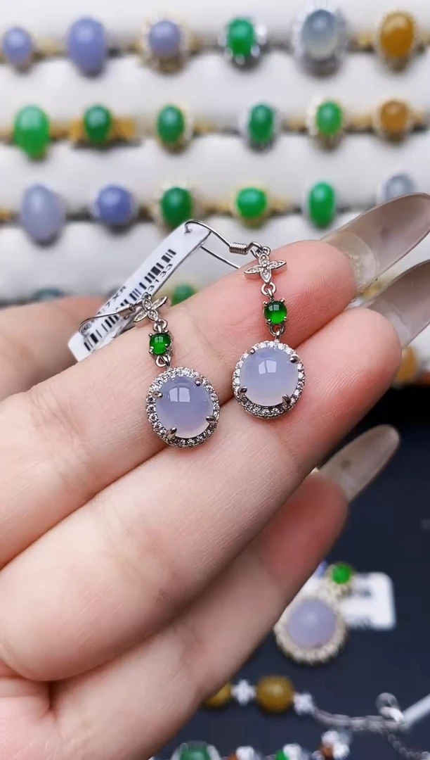 银S925镶嵌戒指翡翠0170