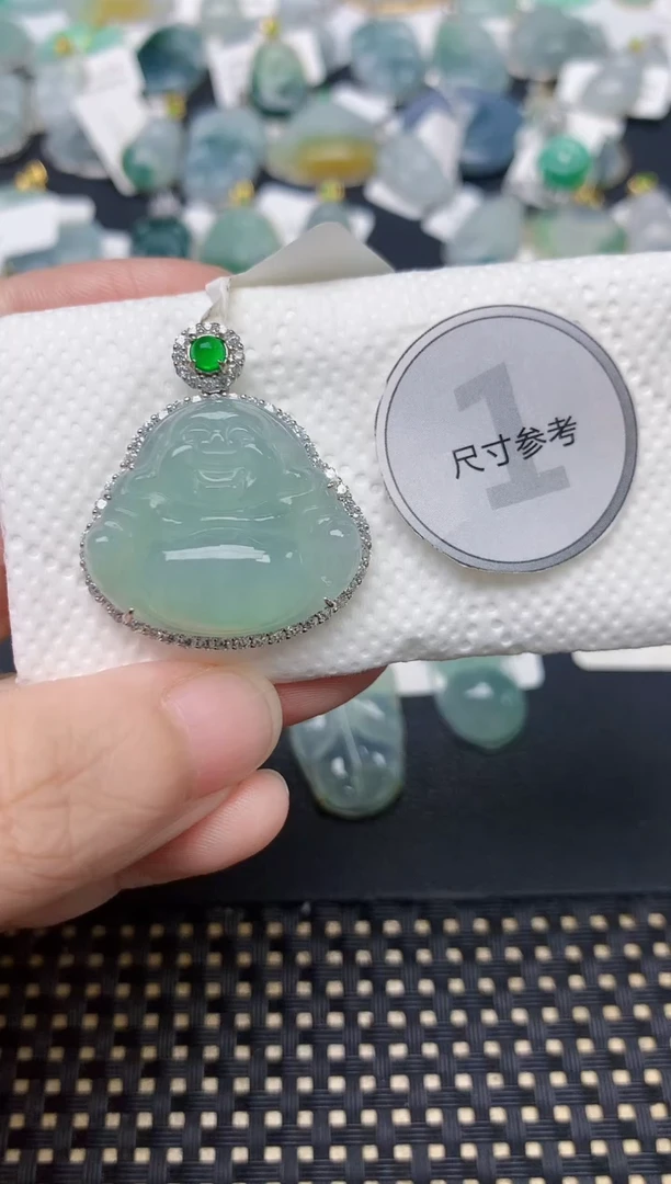 颈饰未镶嵌翡翠天然缅甸A货翡翠