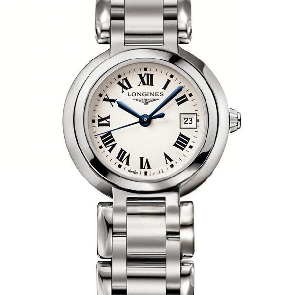 99新 Longines/浪琴 心月系列26.5表径钢带款罗马盘jy