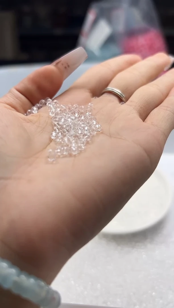 颈饰未镶嵌水晶W3062白水切面3MM*100颗