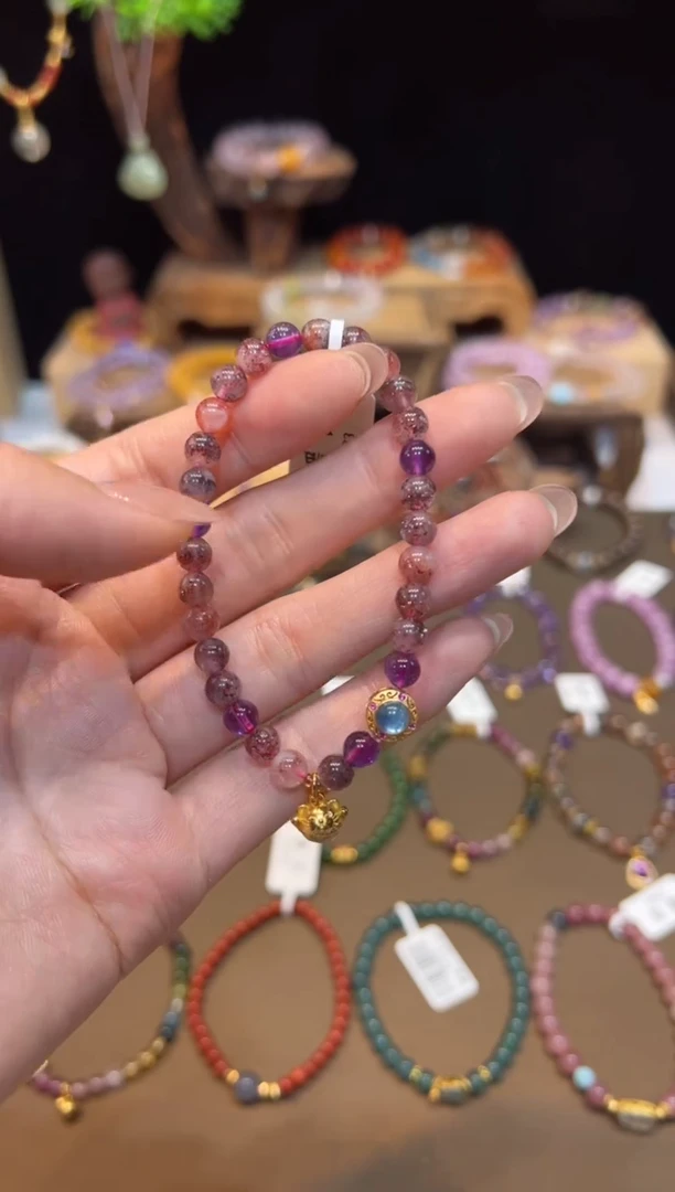 水晶手链未镶嵌手饰@@F4533