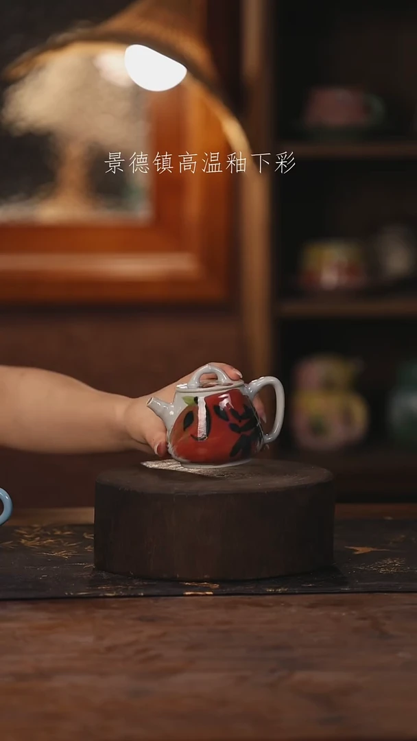陶瓷景德镇高温釉下手绘陶瓷520