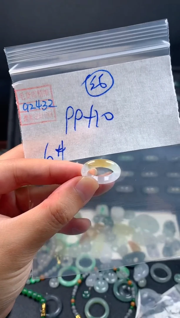 未镶嵌定制翡翠翡翠109元6#毛货需精细抛光032瑕疵