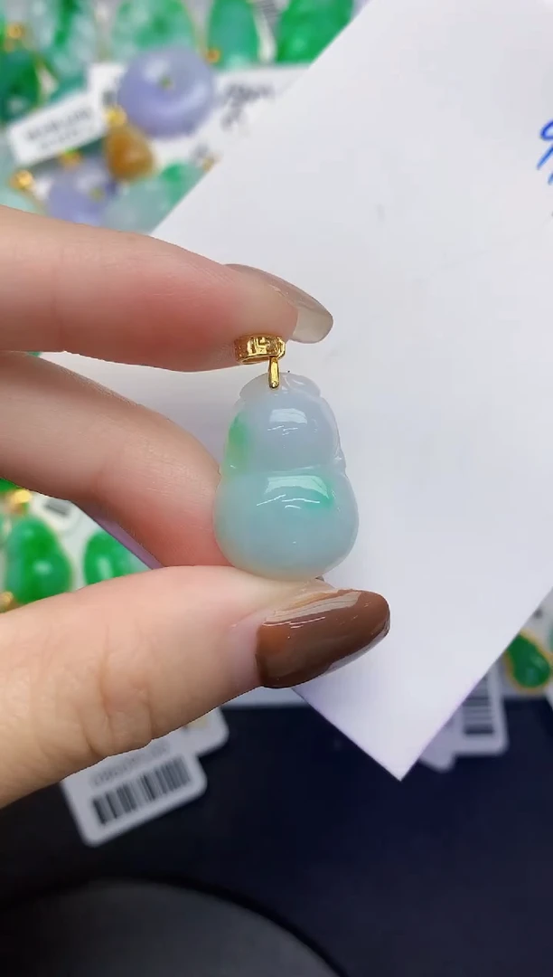 颈饰未镶嵌翡翠缅甸天然翡翠A货