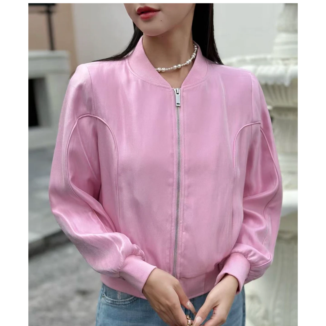 546 新款春装外套短款时尚休闲百搭女士春季纯色 412318444