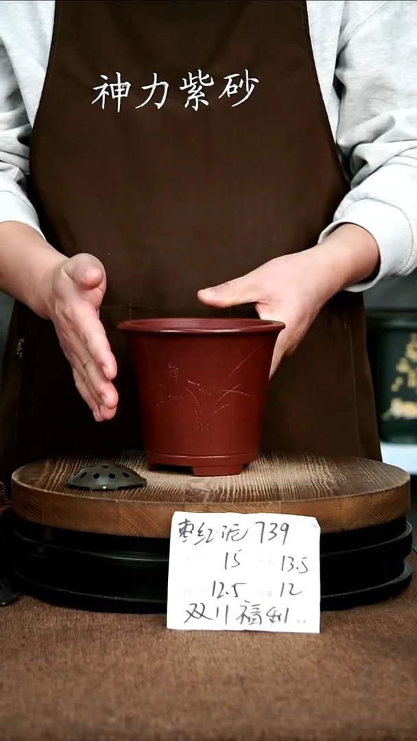 紫砂花盆花卉园艺739