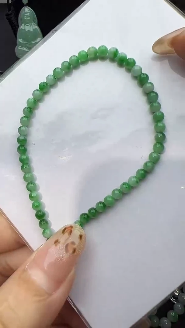 未镶嵌手串翡翠玉珠