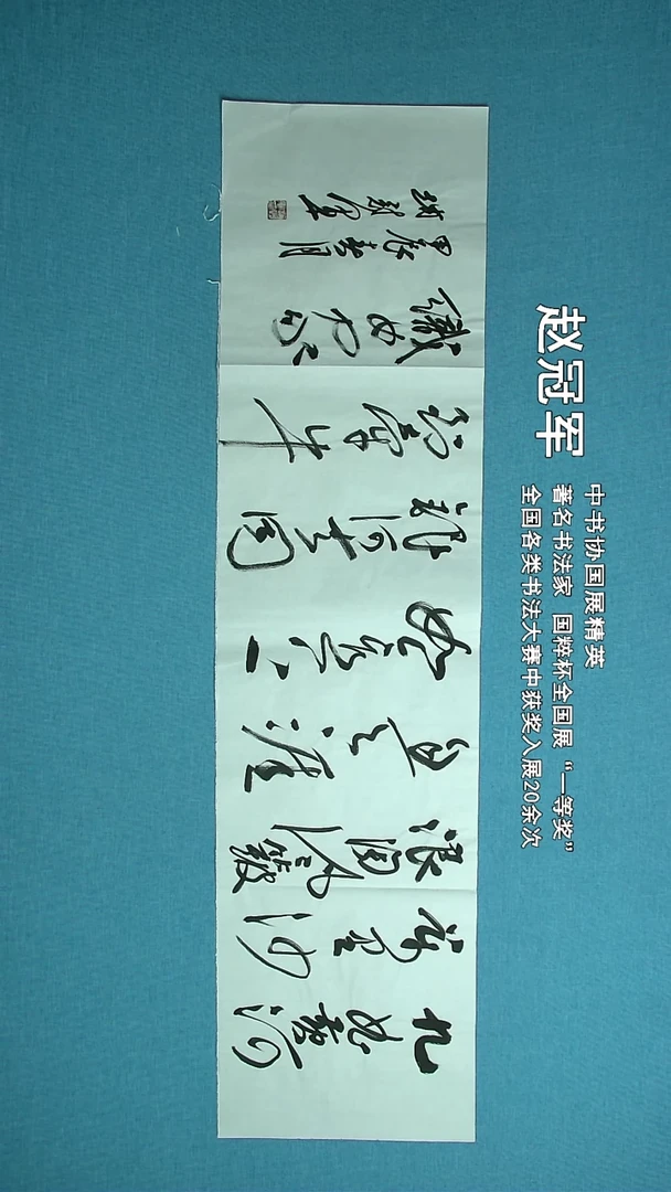 【闪购商品】书法174 上海赵冠军中书协138*34