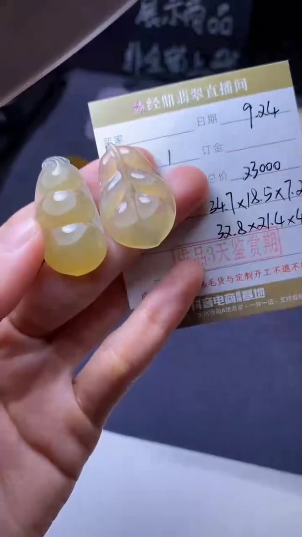 颈饰未镶嵌翡翠挂饰