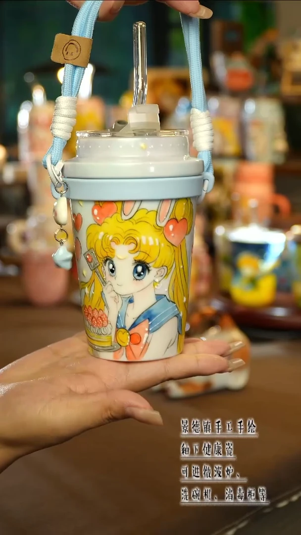 景德镇陶瓷手工手绘&L329