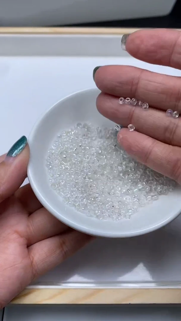 未镶嵌散珠玛瑙/玉髓E124 白色 隔珠2*3mm110个8元