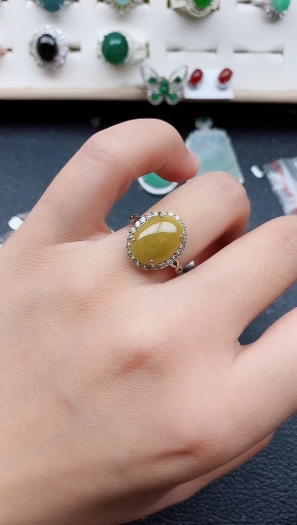 【闪购商品】翡翠戒指银S925镶嵌11111