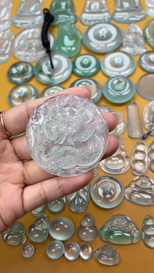 吊坠(不含链)未镶嵌翡翠39 龙牌 52.4 6.0