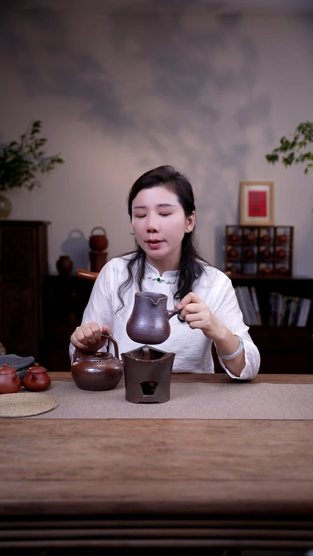 茶壶紫砂侧把烤奶茶