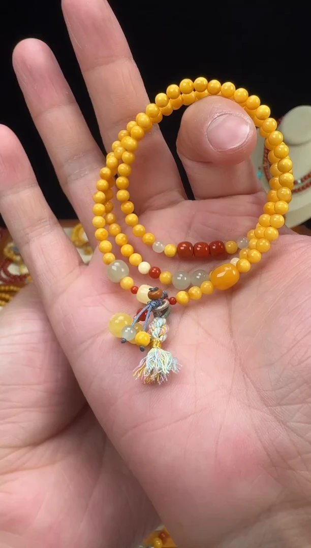 手链蜜蜡未镶嵌鸡油黄