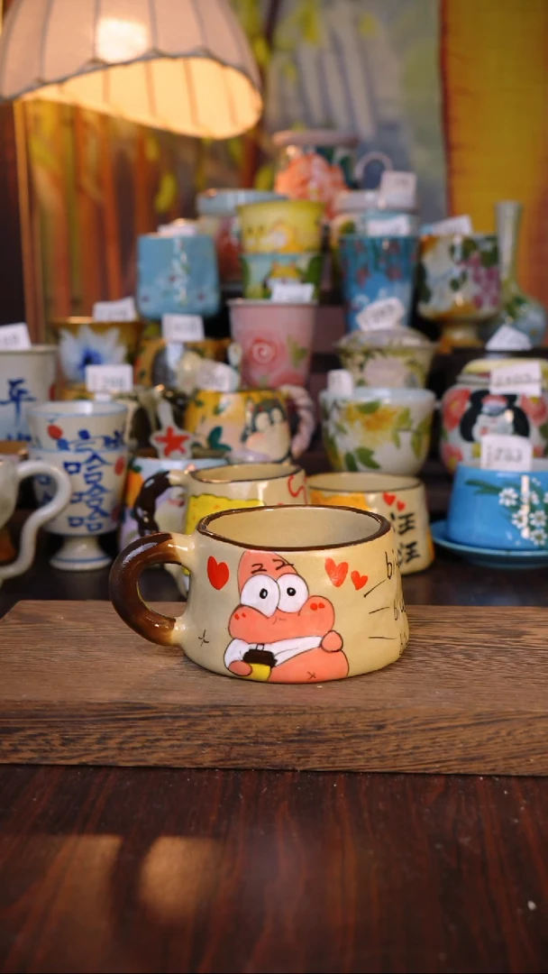 摆件泥垚手作 景德镇手工手绘器物