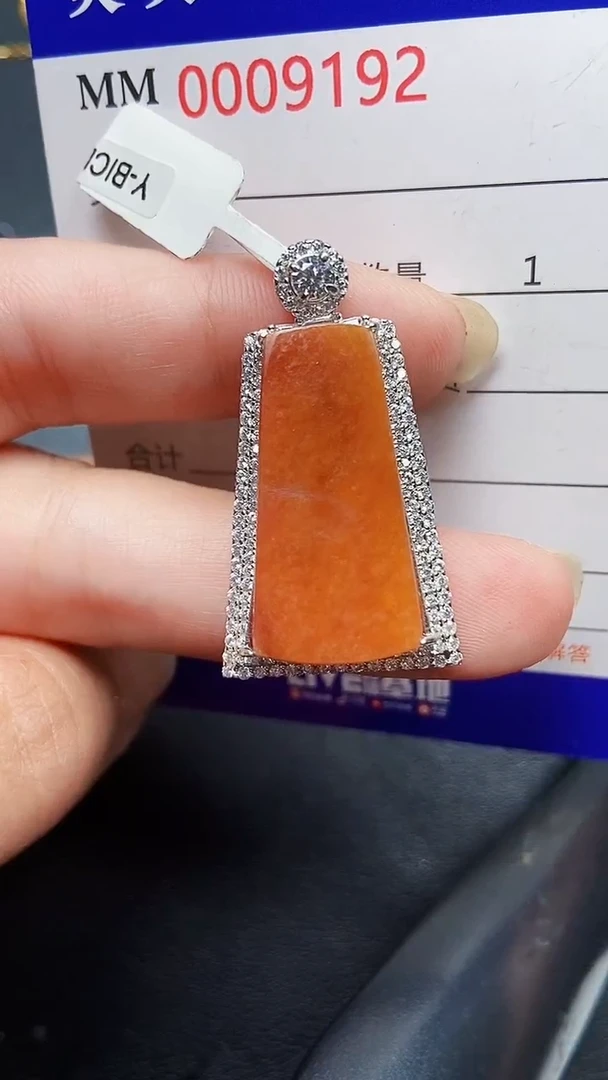 翡翠银S925镶嵌颈饰9192