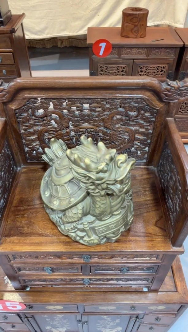 木科*铜 龙龟摆件