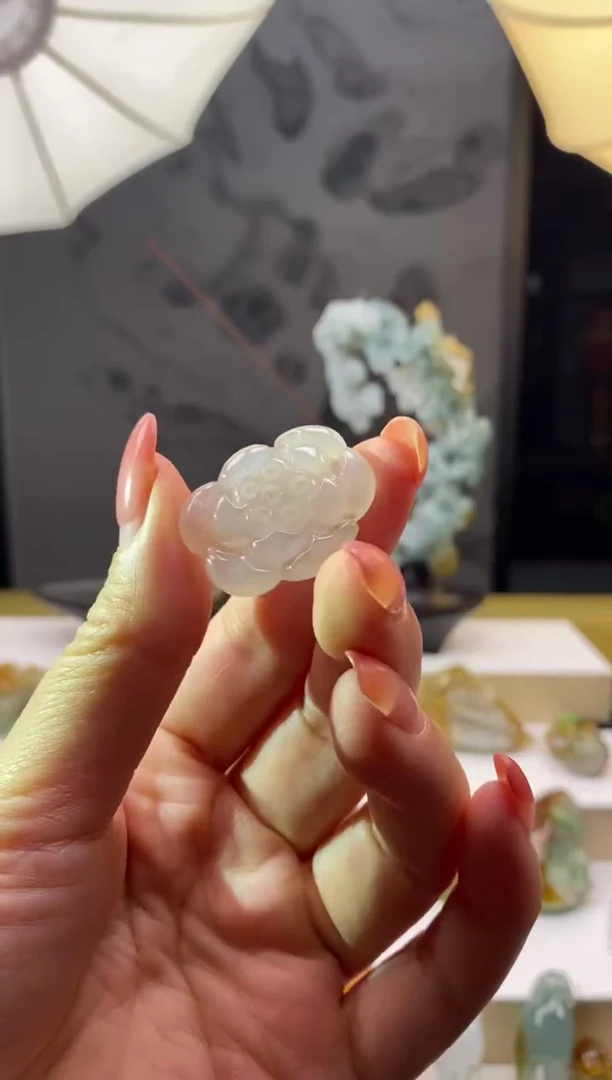 颈饰未镶嵌翡翠翡翠冰冰莲花