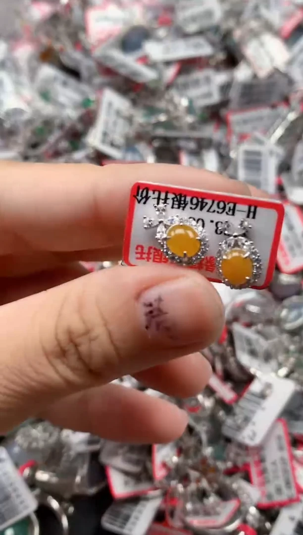 银S925镶嵌戒指翡翠天然A货缅甸翡翠