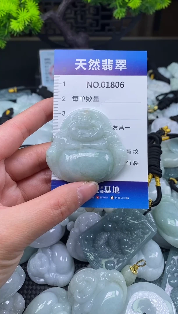 颈饰未镶嵌翡翠天然缅甸翡翠1806