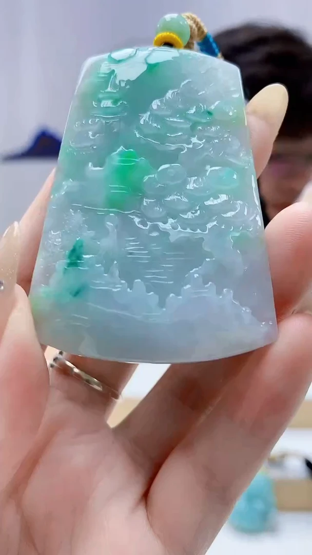 未镶嵌定制翡翠4688DD-毛货挂件28