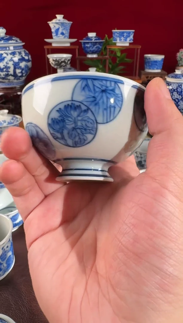 不二说瓷纯手绘杯-058