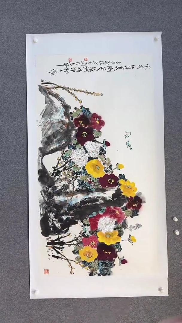 国画李纲-16平尺-花鸟国画