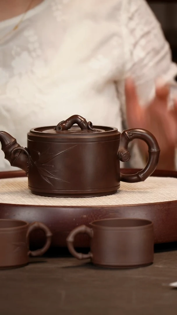 【王洪君】紫泥竹节套组   580CC