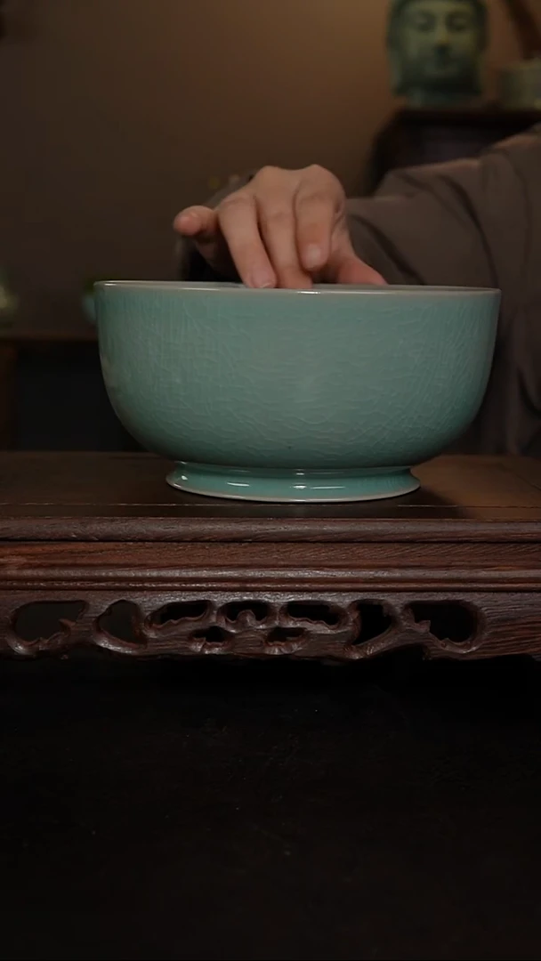 摆件瓷仿古手工罗汉碗