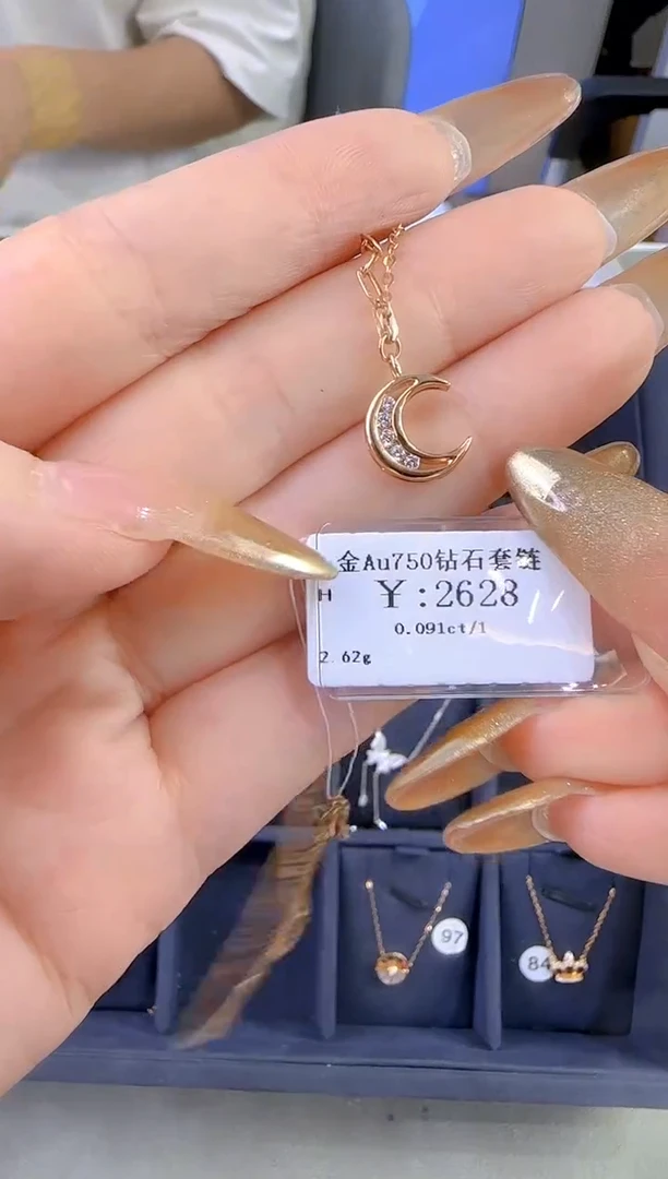 套链钻石18K金镶嵌小****g218100