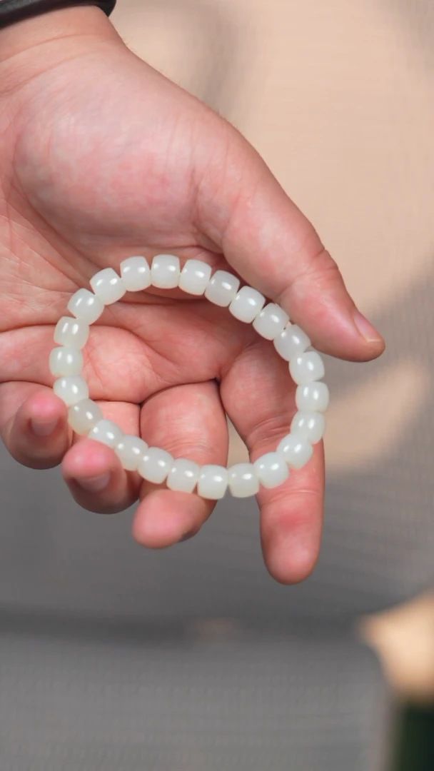 未镶嵌手链和田玉9.5mm黑山