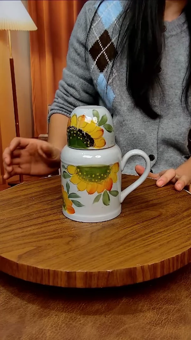 杯子陶景德镇手工手绘釉下彩陶瓷