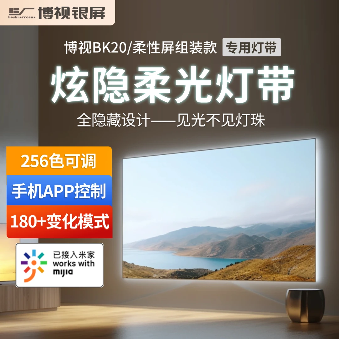 博视炫隐氛围灯 线性柔光见光不见灯珠 柔性屏BK20专用款