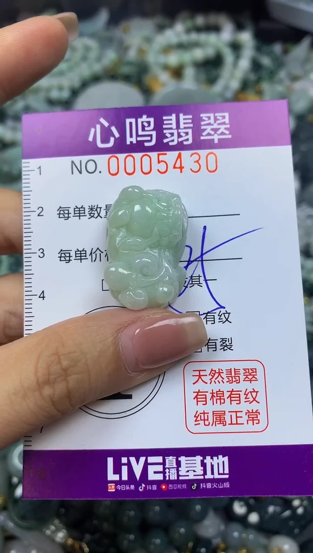 翡翠未镶嵌颈饰闪购005430