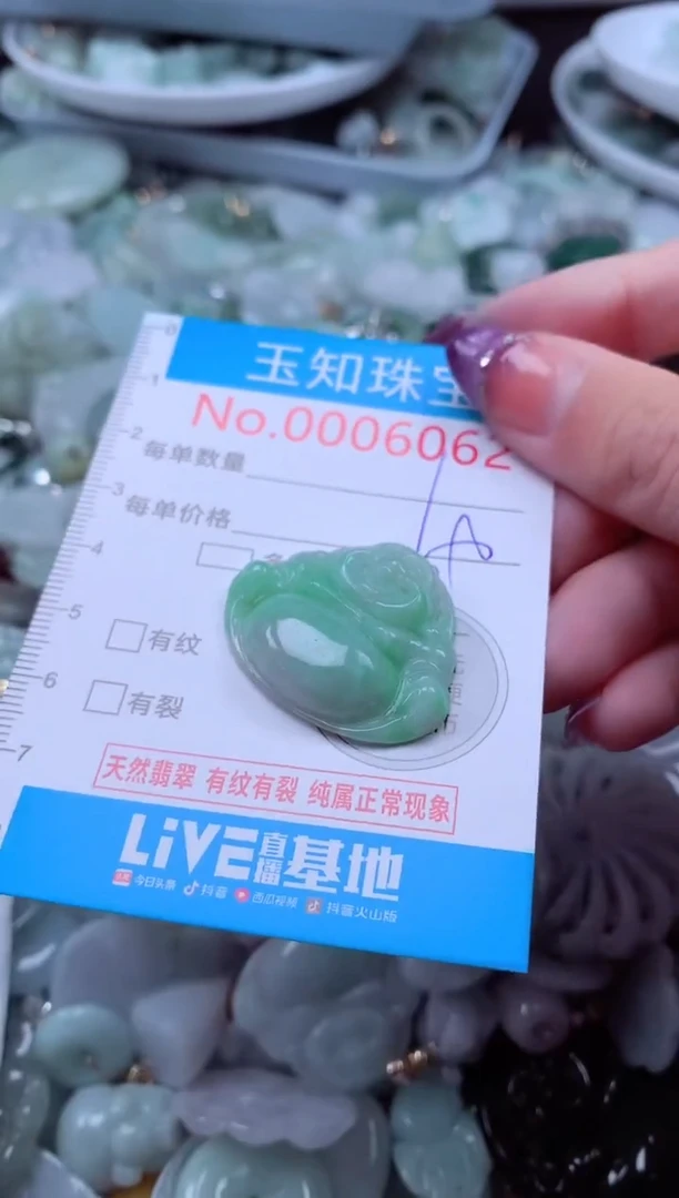 翡翠未镶嵌吊坠(不含链)6062