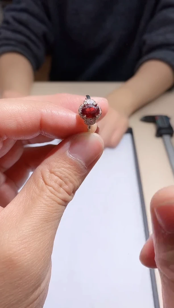 【闪购商品】石榴石戒指未镶嵌多样性发其一【68】