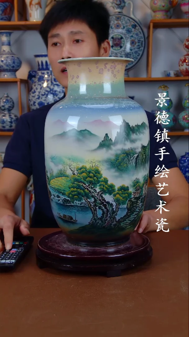 瓶景德镇手工手绘陶瓷摆件18