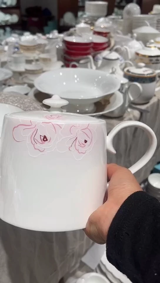 瓷茶壶隆达骨质瓷1