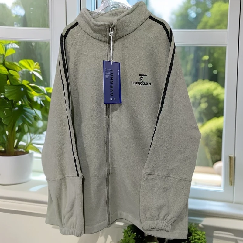 【9919-米】青少年双面摇粒绒外套