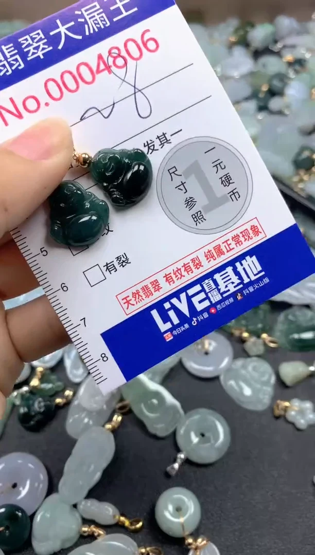翡翠未镶嵌吊坠(不含链)4806