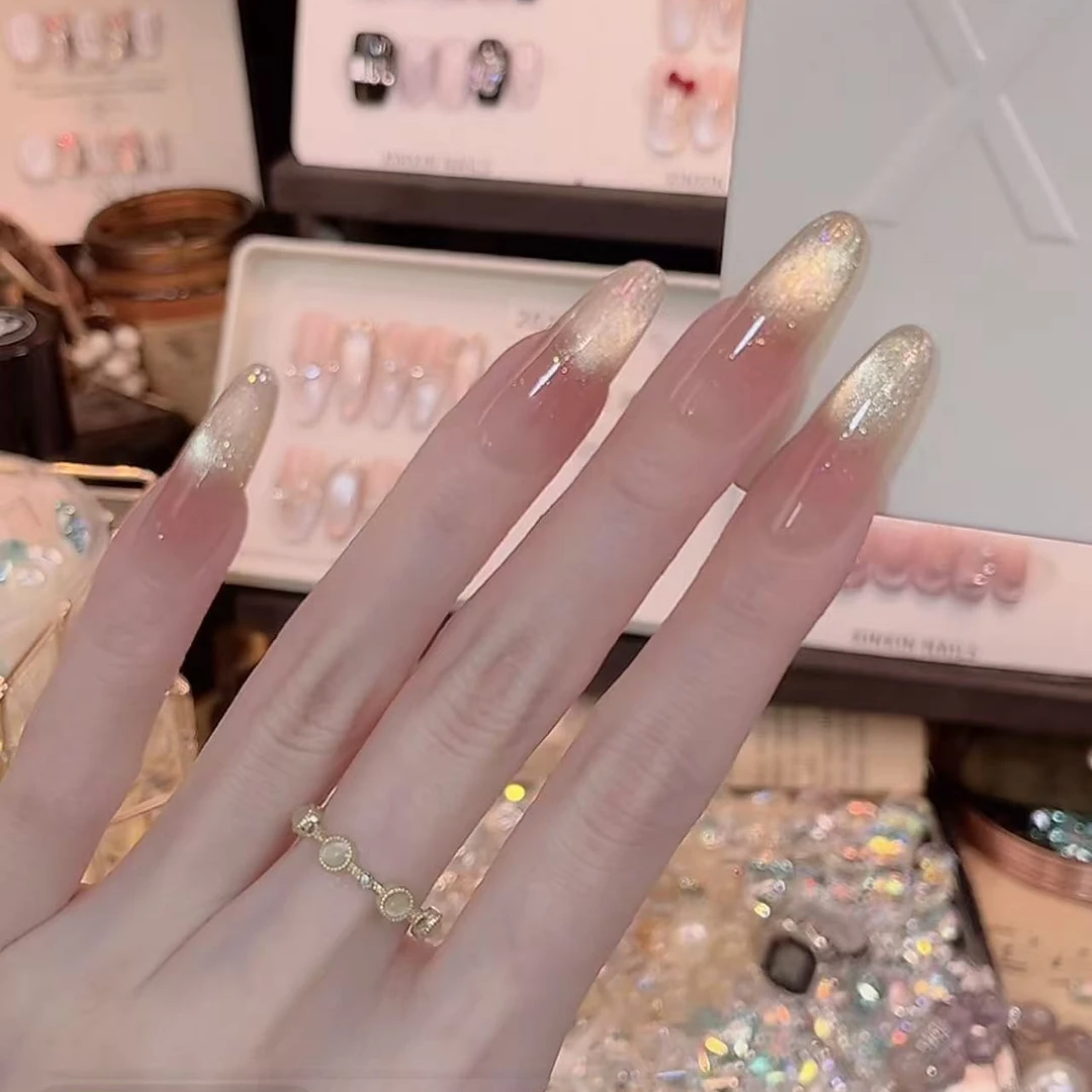 裸金- painted clear bow 纯手工穿戴甲 10片装